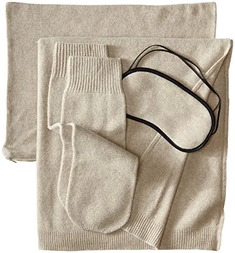 Popular High quality luxurious cozy cashmere travel set gift set