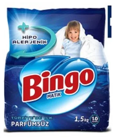 BINGO POWDER DETERGENT 1,5 - 4 - 6 kg LAUNDRY DETERGENT POWDER