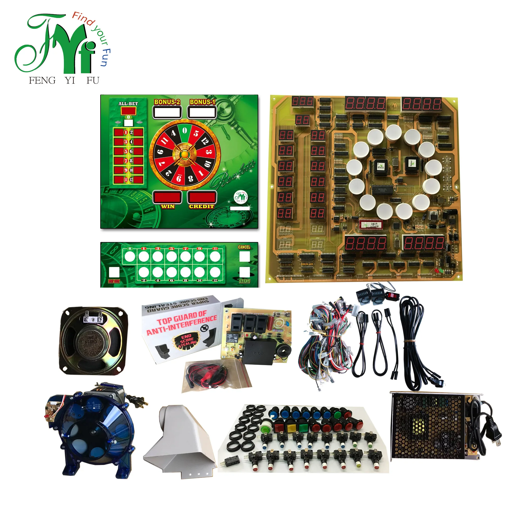 Mini Bergmann Roulette for Game Machine Made in Taiwan Feng Yi Fu