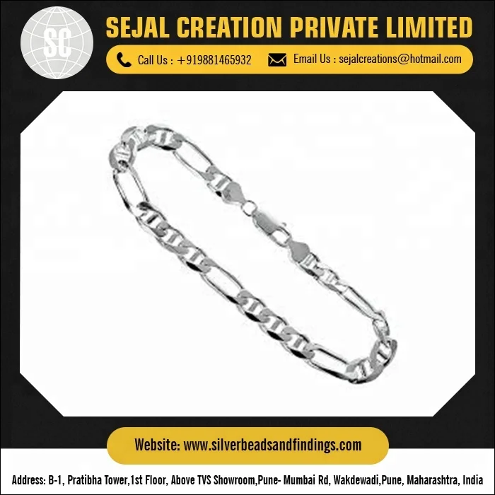 High Quality R9 925 Silver Chain 8mm Wholesale Bulk Stainless Steel Beads Men DIY Manufactured High Quality 925 Sliver Chain