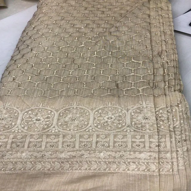 African lace Polyester fabric embroidery