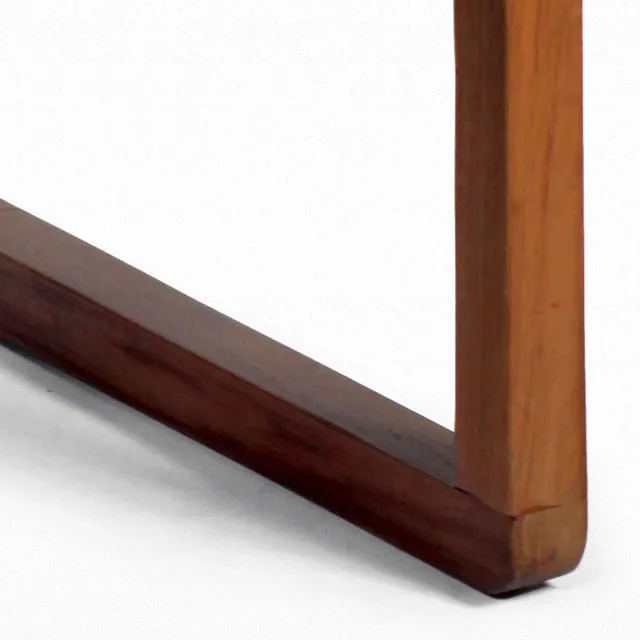 Natural Teak Wood Rattan Chair with Peel Woven Style Leisure Chair for Home Interior