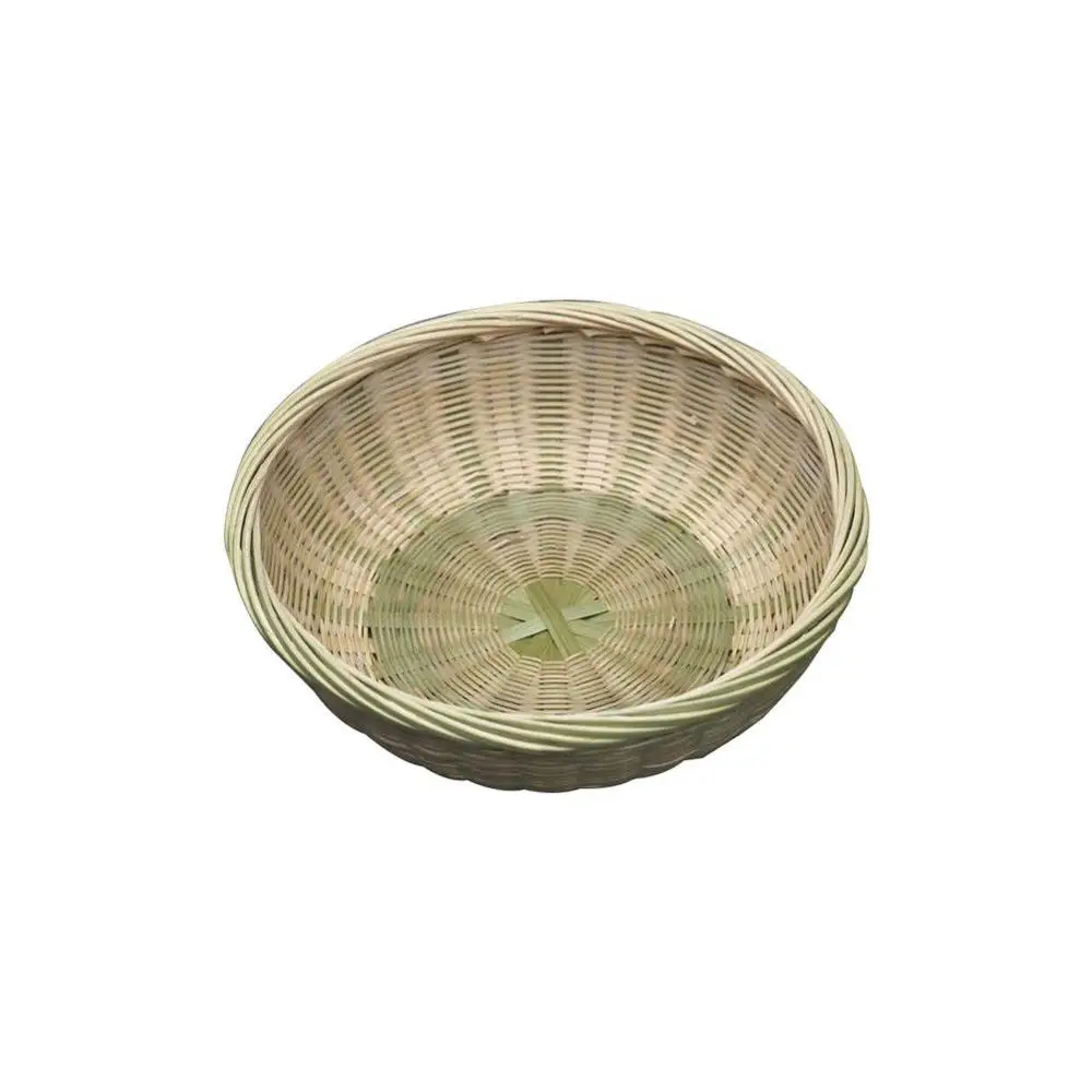 
Natural Bamboo Basket Food Fruit Snacks Craft Container Storage Exquisite Basket 