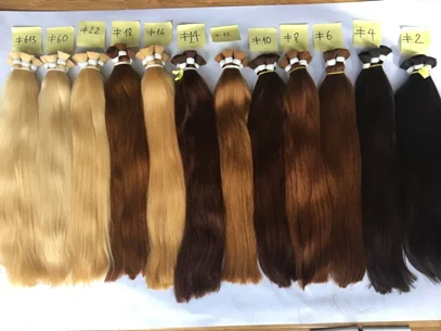Blonde Human Hair Bundles Natural Looking Virgin Human Hair New Products
