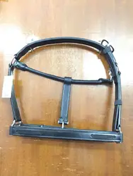 HIGH QUALITY LEATHER HALTER WITH 8 cm LONG EMPTY CHANNEL ON BOTH SIDE OF NOSE PIECE