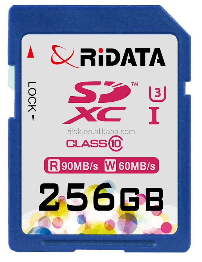 SDXC UHS - 1 memory card with high speed