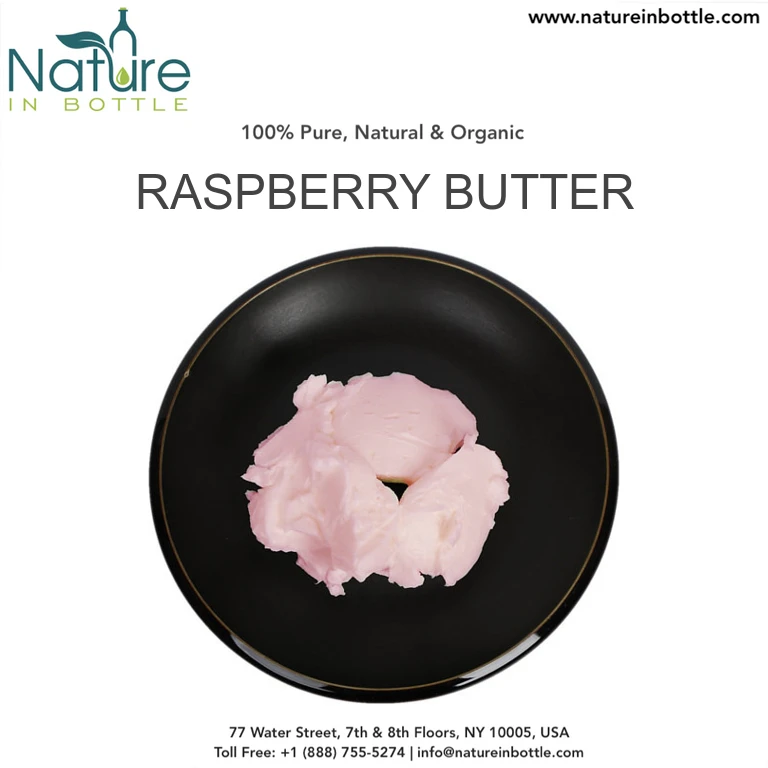 Organic Raspberry Butter | Raspberry Fruit Extract Body Butter Cream - 100% Pure at bulk wholesale prices