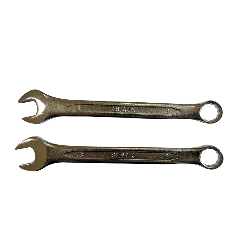 13mm Full Polished Combination Wrench Spanner Set Hand-Power Carbon Steel with Plastic Material Box Packaging