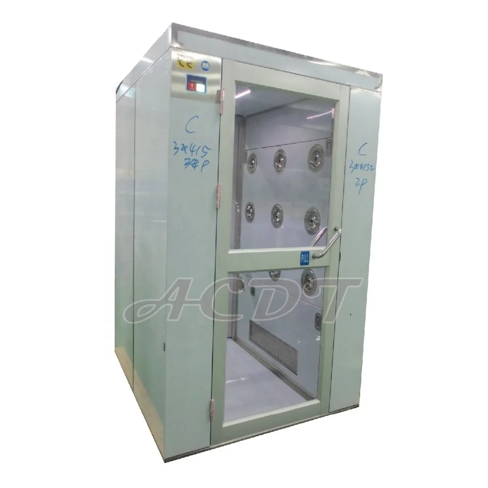 
HEPA filter Class 100 powder coated steel air shower in food and pharma 