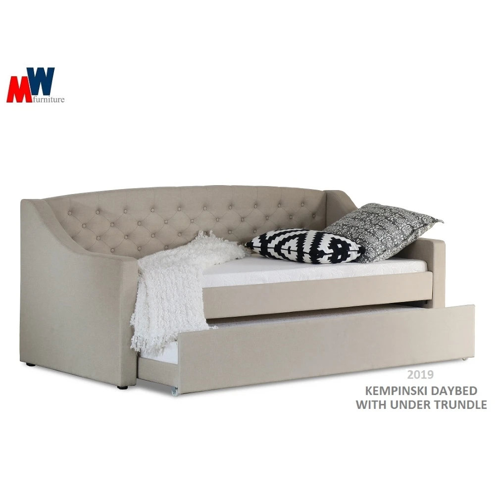 Modern Design of 2019 Kempinski Day Bed with Under Trundle Bed
