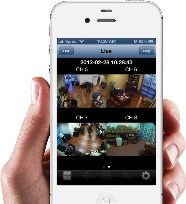 CCTV camera viewer app