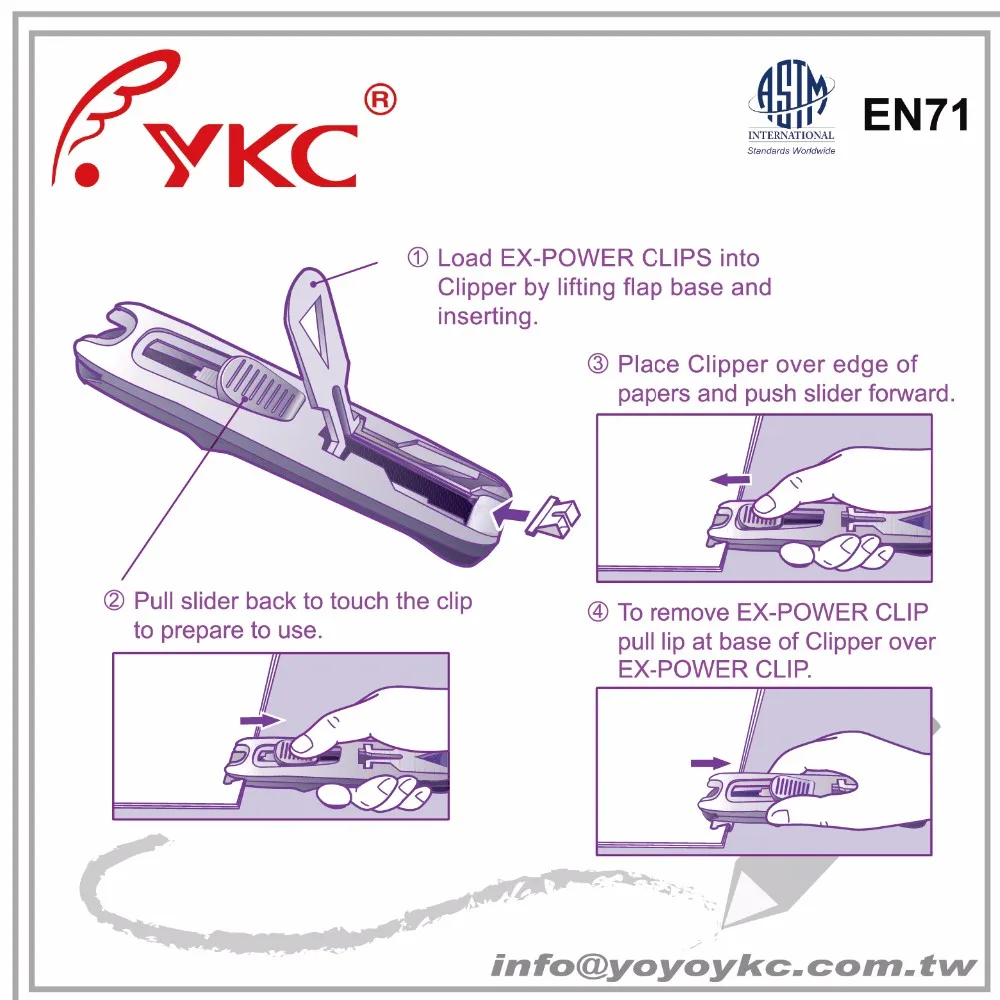 
1126B Office Paper Clipper with refills 