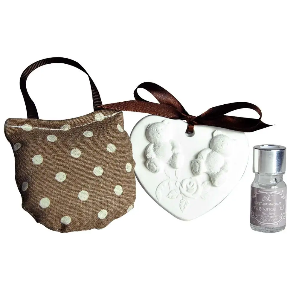 Fragrance air scented stone diffuser in gift set