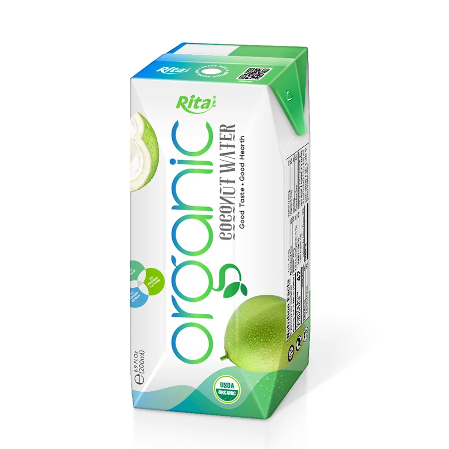200ml Aseptic Box Wholesale Organic Coconut Water