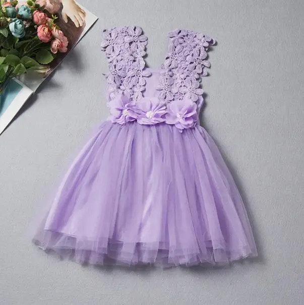 cy50251a  Baby Girls Party Dresses Children Sleeveless Kids Party Wear Dresses