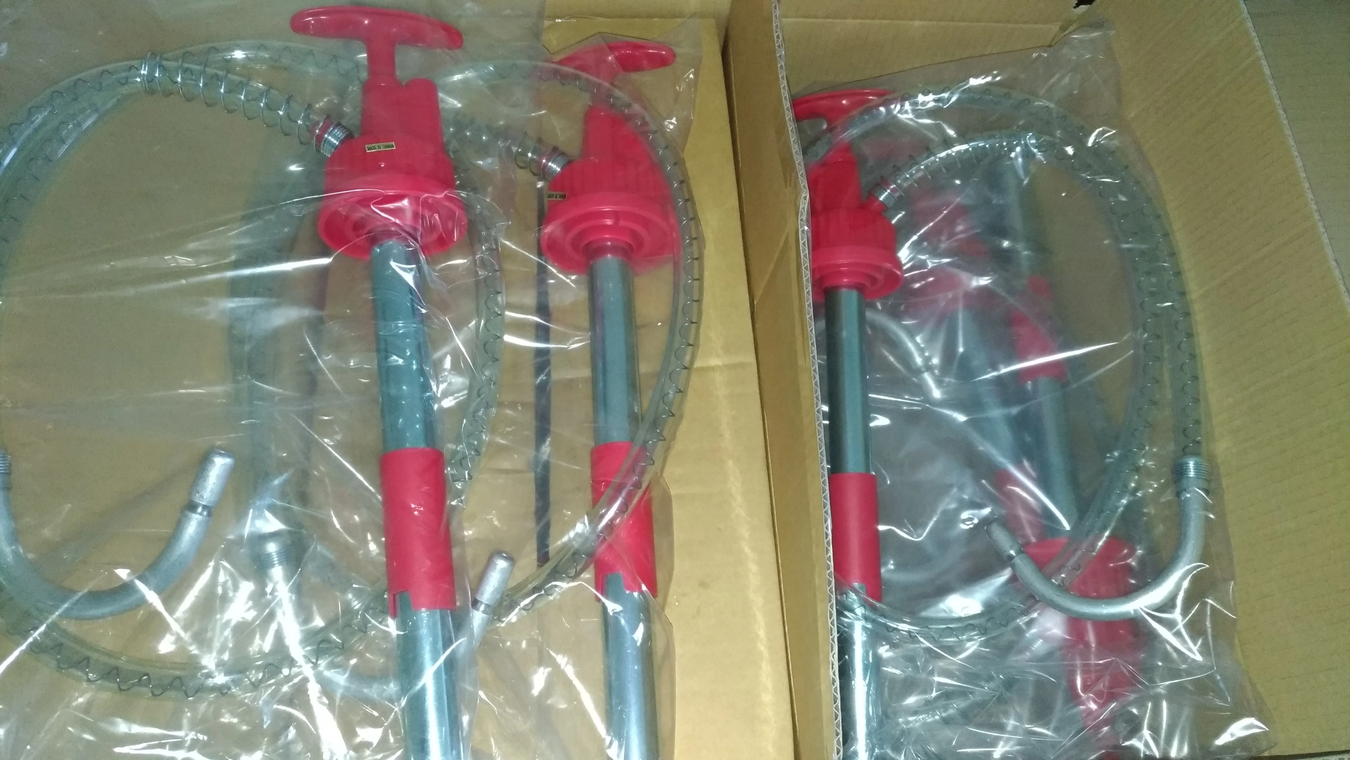 SELF-PRIMING DOWN HAND STROKE PISTON ACTION 5 GALLON DRUM PUMP WITH 3 FEET HOSE (GS-5543B)