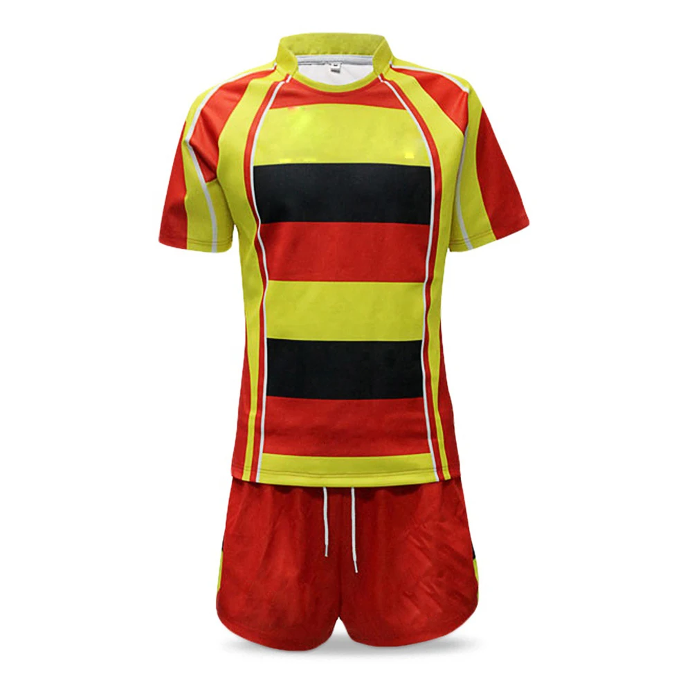 
Sublimation Printing Wholesale High Quality Cheap Price sublimation Printing Rugby Uniform Kits 