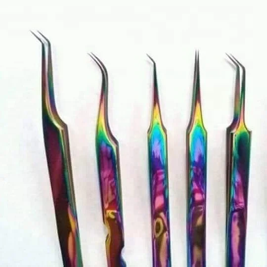 
Top Quality Eyelashes Eyebrow Tweezers Fine Tips Stainless steel 