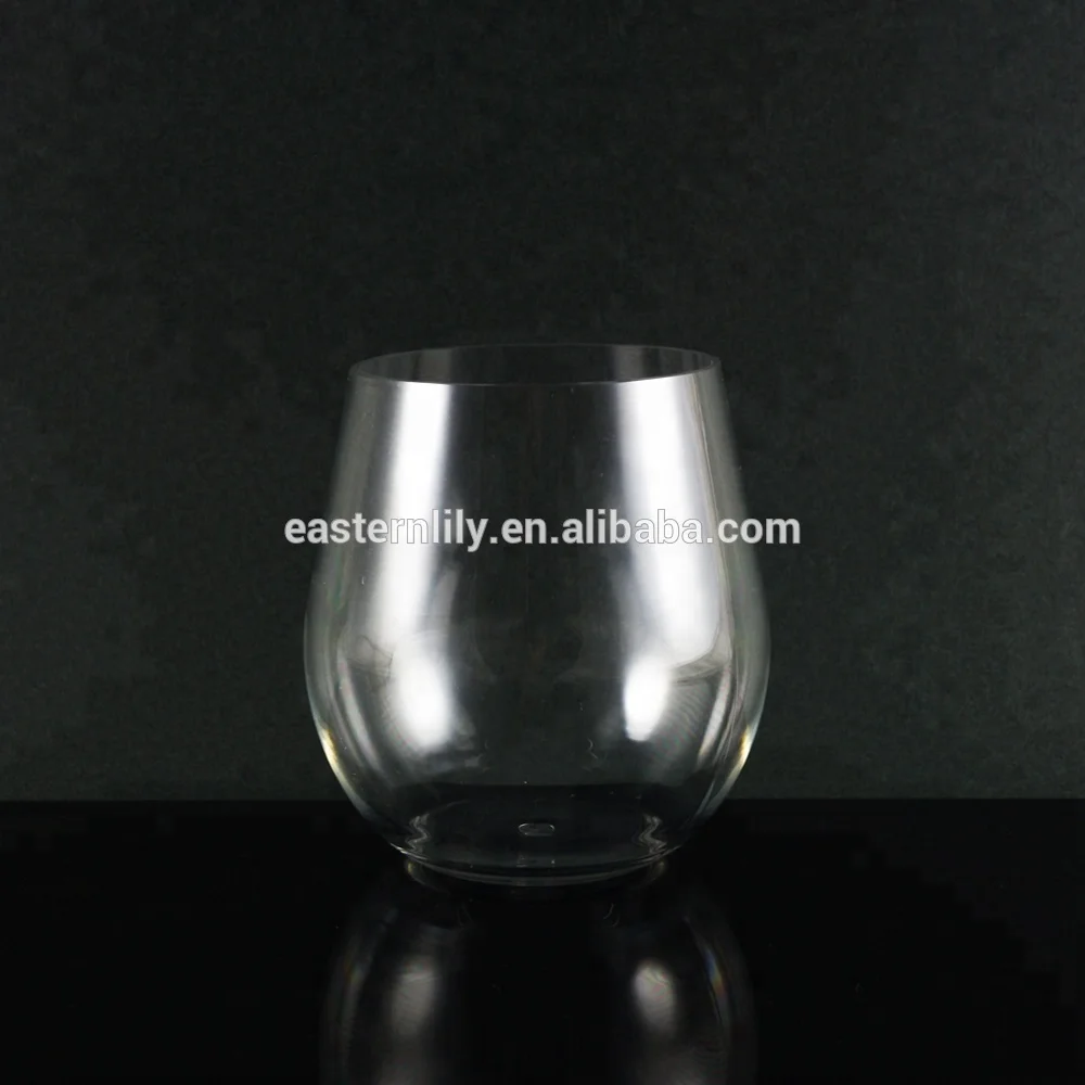 BPA free Tritan Acrylic Plastic stemless champagne glass