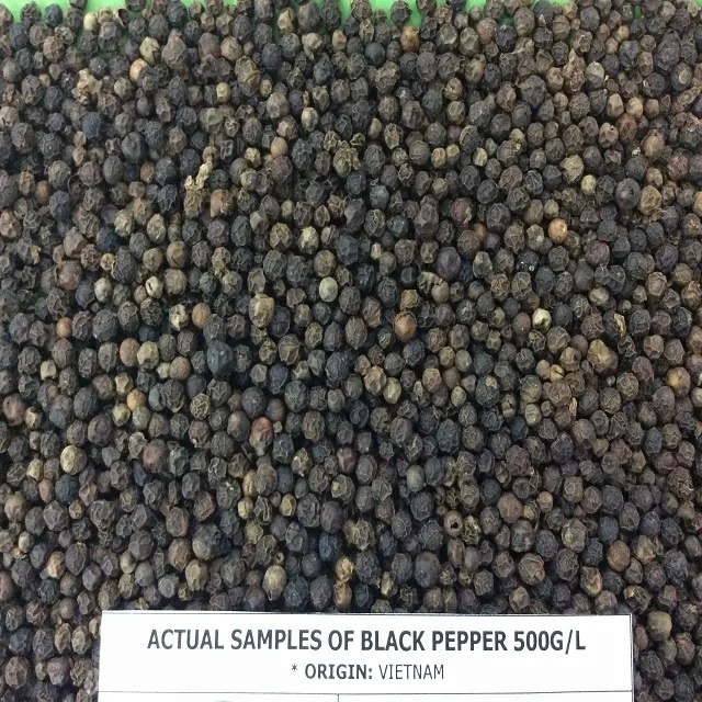 Black Pepper 500GL High Quality Dried Raw Asta from Vietnam for Export to EU Market Ad-Dried Process Used