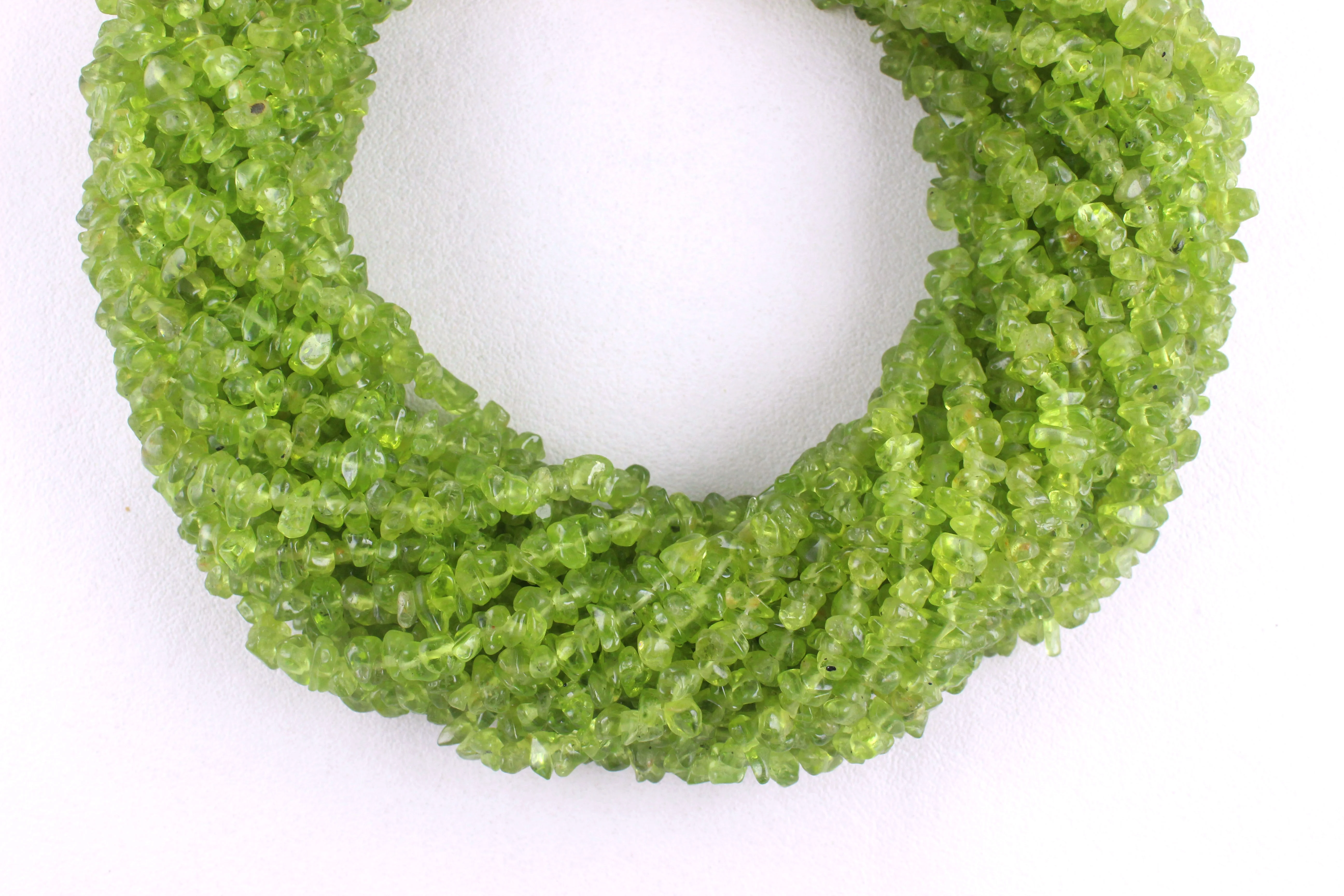 Natural Peridot Gemstone Smooth Uncut Chips Beads Making Green Jewelry August Birthstone Wholesaler jewelry making supplies