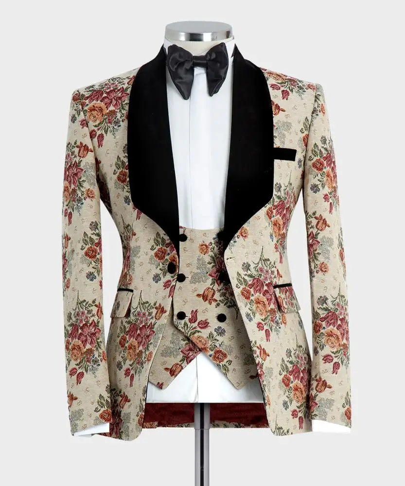 Мужской смокинг с узором