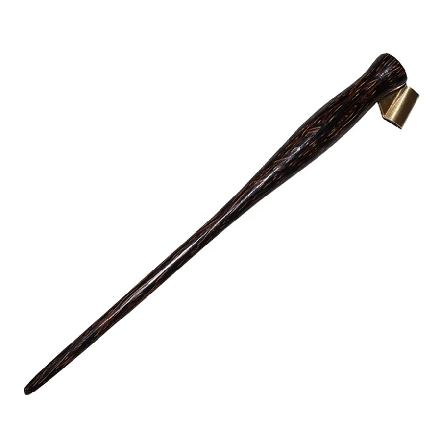 Metal Nib Holder Stylography Writing Wooden Calligraphy Pen Oblique Pen Nib Holder With Metal Flange