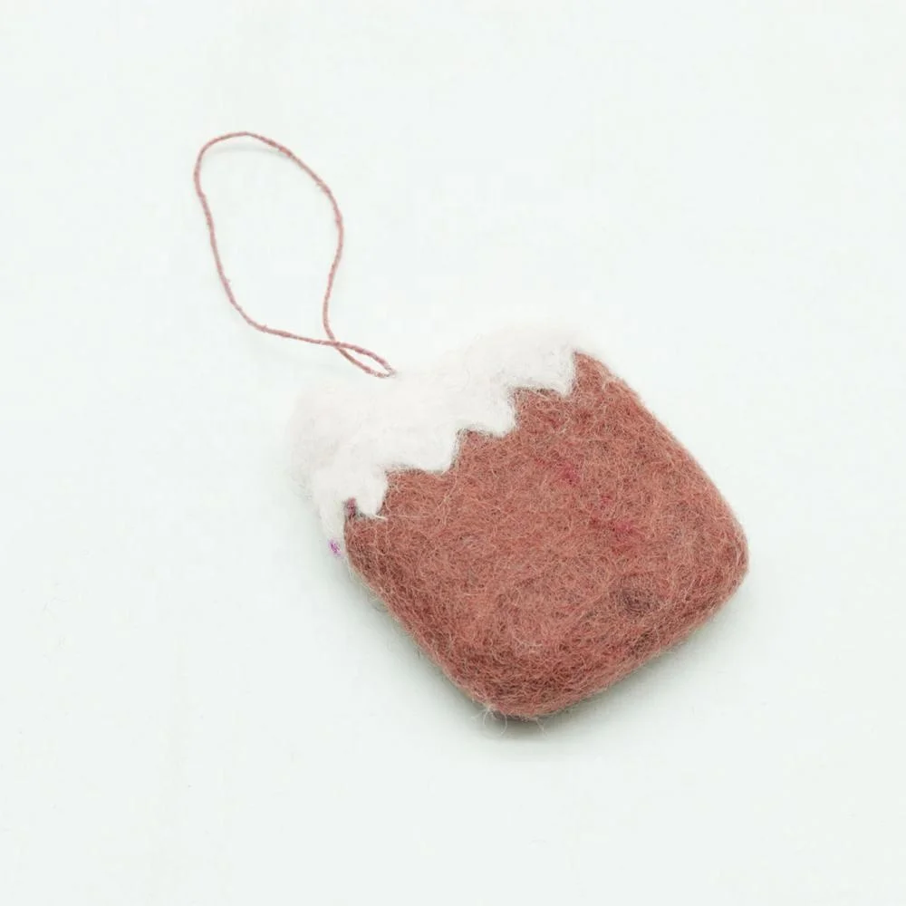Gingerbread House Hot Selling New Design-2019 Wool Felted Purely Hand-felted Product by Nepalese Artisan Eco-friendly NZ Wool