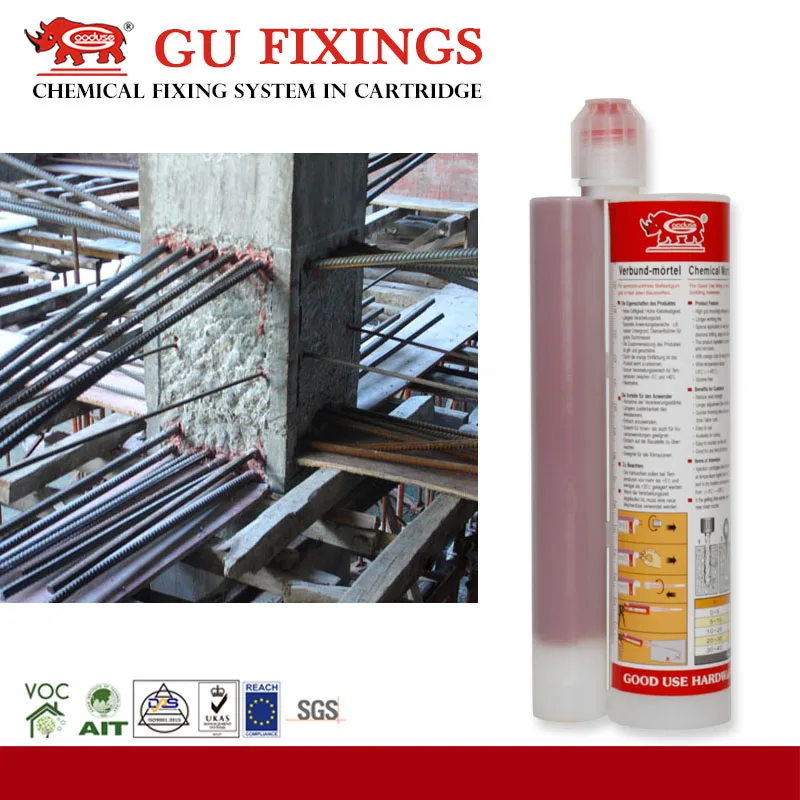 Long durability epoxy anchoring adhesive for fixing thread stud