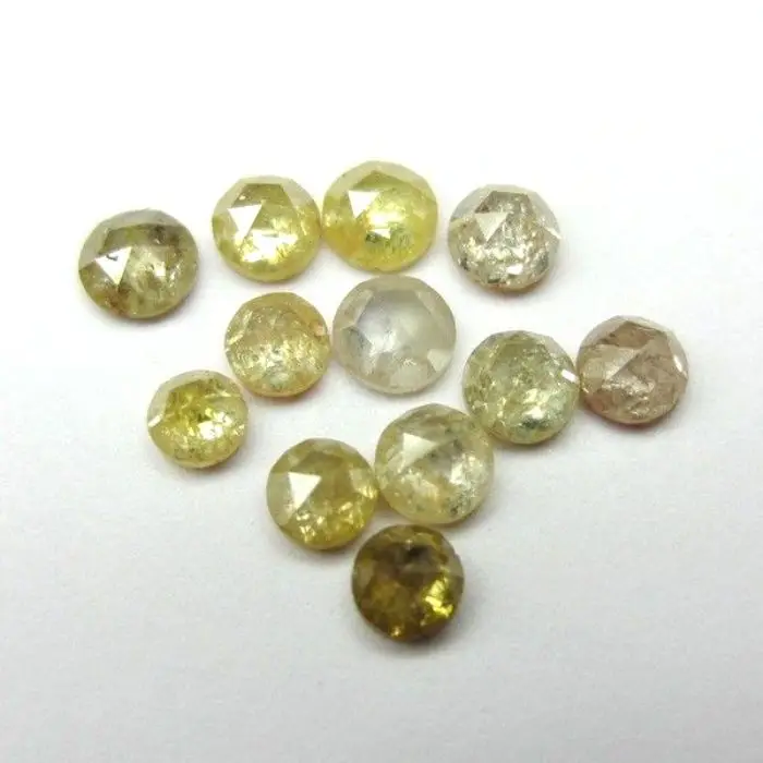 Natural Round Cut Mixed Color Icy Diamonds from Indian Manufacturer