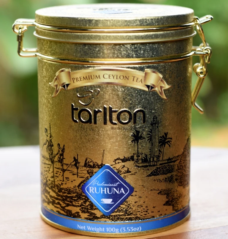 
Ceylon Black Tea Tins - Tarlton Regional Tea of Ceylon from 5 different regions// Private Labeling available 