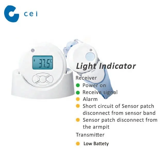 2021 Best Mini Wireless Temperature Sensor Baby Temperature Monitor With Alarm