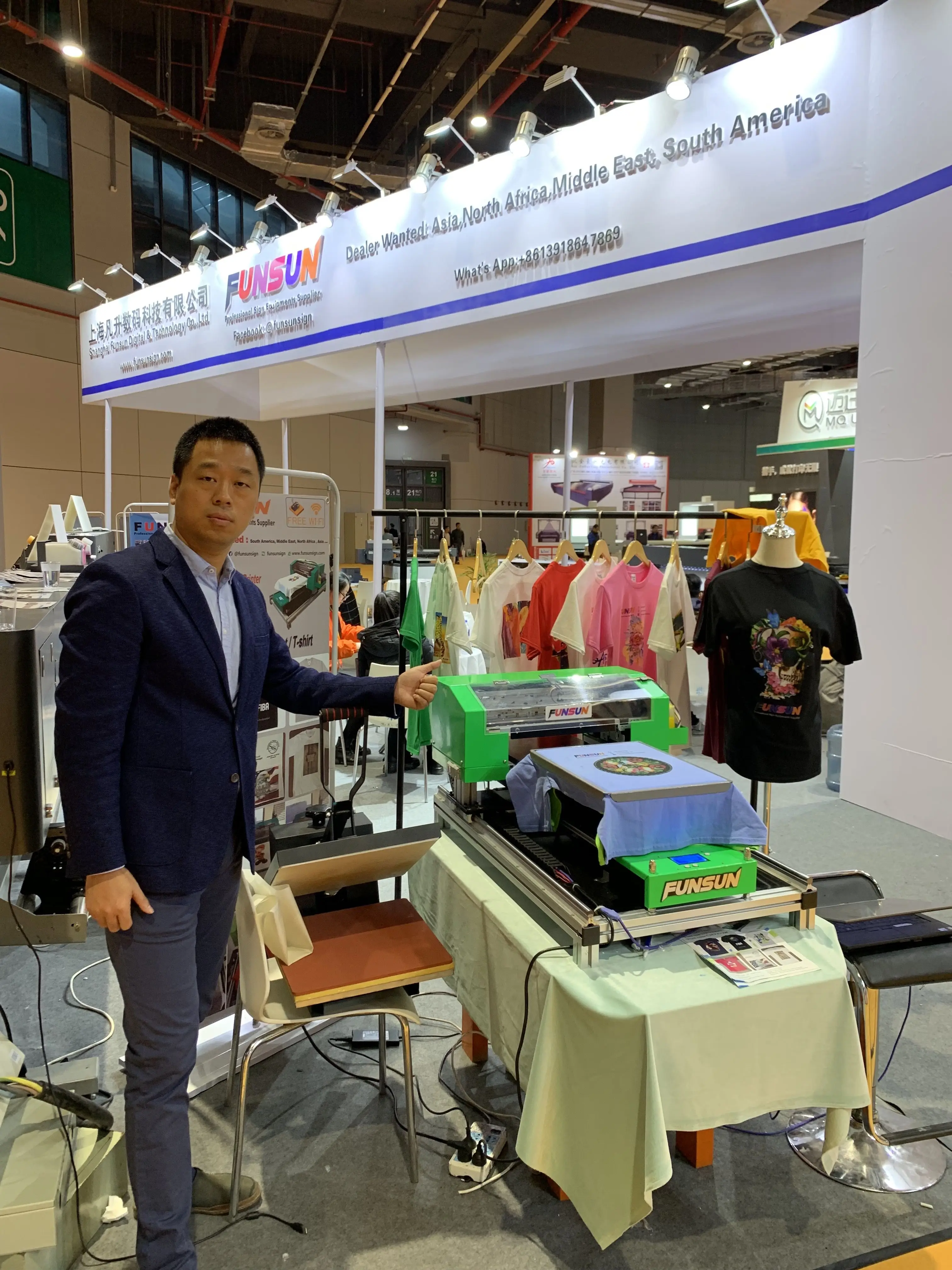 funsun a3 direct to garment printer for t-shirt with low printing cost