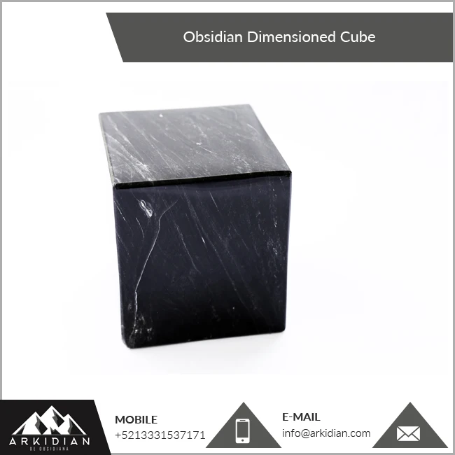 Chilling Cubes Obsidian Stone Custom Made Natural Black Whiskey For a Bar