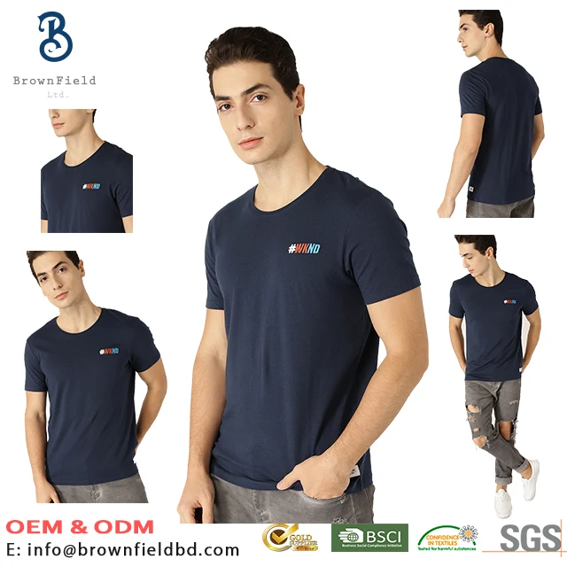 
100% Cotton Hip Hop Promotional High Quality Round Neck Silk Screen Clothing For Best Selling Customization compress T-shirt 