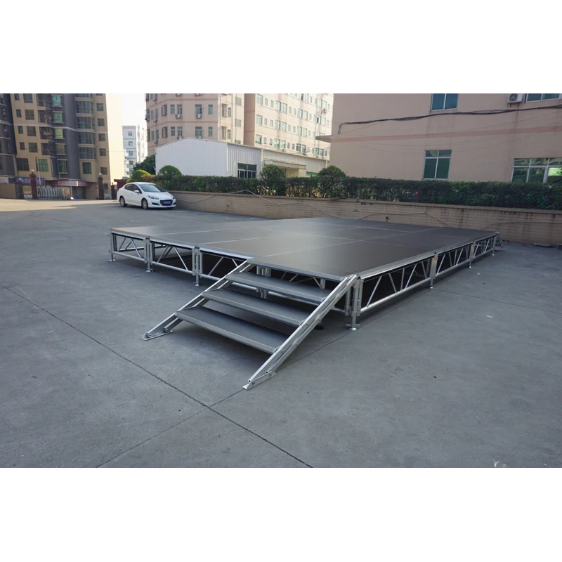 stage flooring material portable aluminum stage stairs stage podium