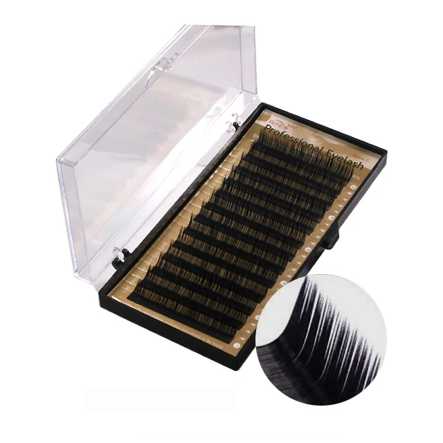 Richeye Professional Eyelash - L type Eyelash Extensions Professional Natural Soft 0.15 0.20 C D Curl Lashes Soft
