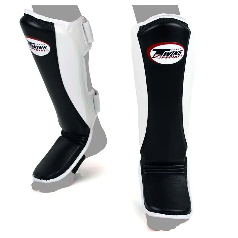 Custom logo shin guard Full White Muay Thai Shin Pad Genuine Real Cowhide Leather