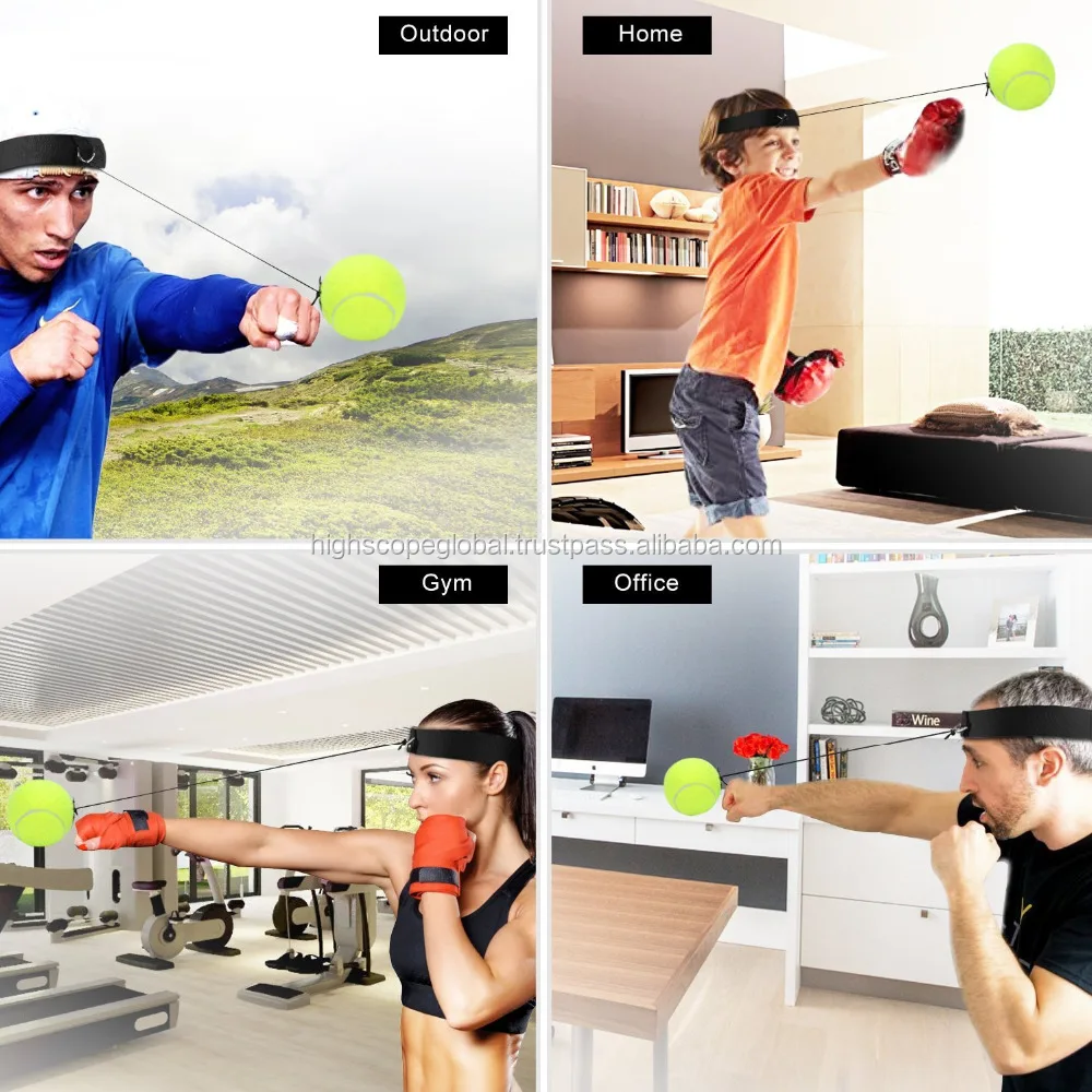 Gym Sports Boxing Fight Ball With Head Band Boxing Reflex Ball for Speed Boxer Training Boxing Punch Exercise Gym fitness