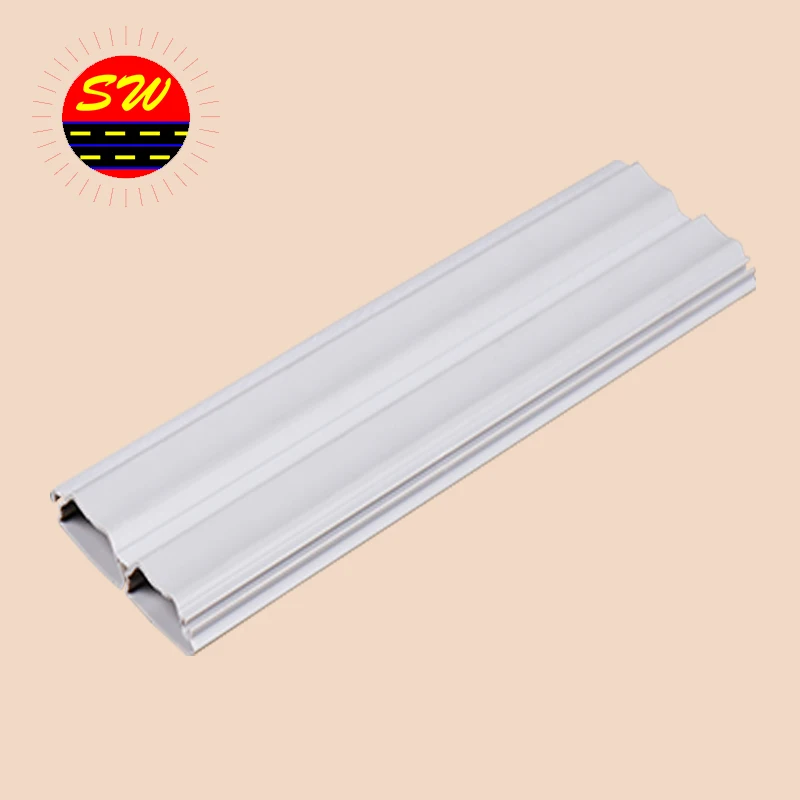 Extrusion Plastic PVC/PP/PE Cold Extrusion Hardness Plastic Profile Panel for Office Desk/Curtain Rod