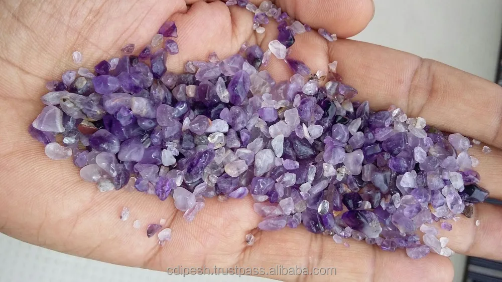 Natural Positive energy provider amethyst polished gravels for healing and astrology stone application