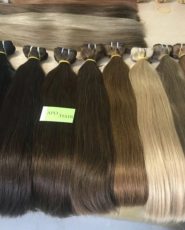 100% HUMAN HAIR VIETNAMESE DOUBLE DRAWN STRAIGHT HAIR EXTENSION