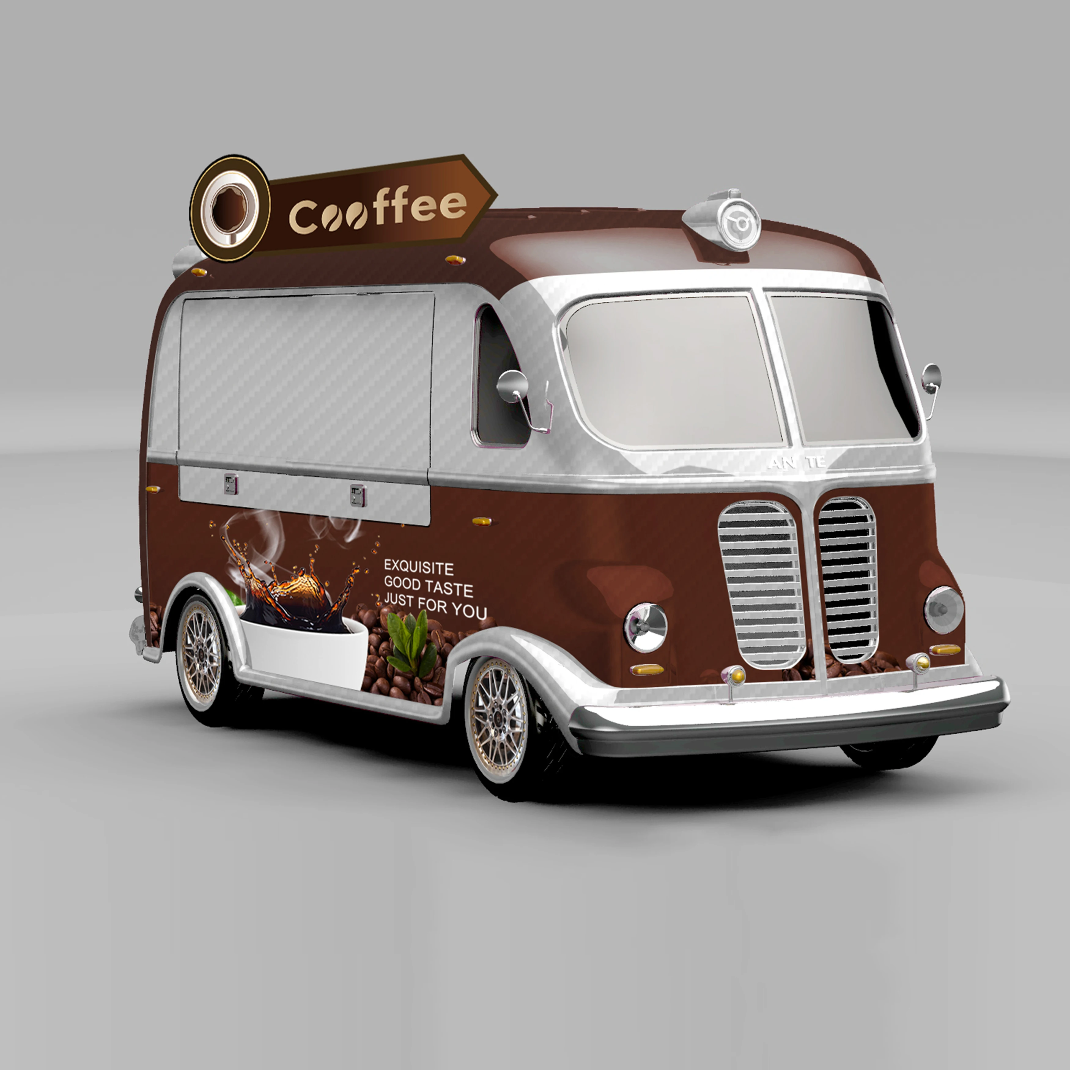 
mini vintage mobile kitchen coffee cart food truck 