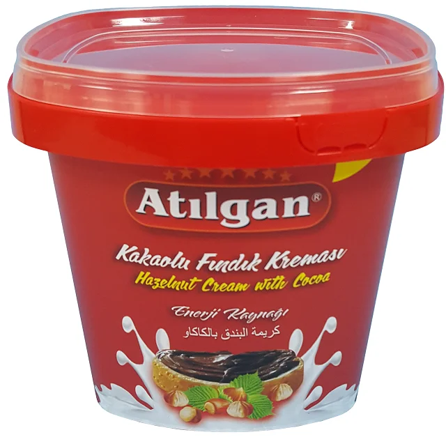 Специальный дизайн 1300cc прозрачный контейнер PP IML с ручкой и крышкой для упаковки пищевого мороженого Halva-DOK1301