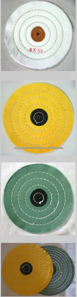 High Quality round Cotton Buffing Wheels for Polishing Durable Fiber Material with Cloth Backing