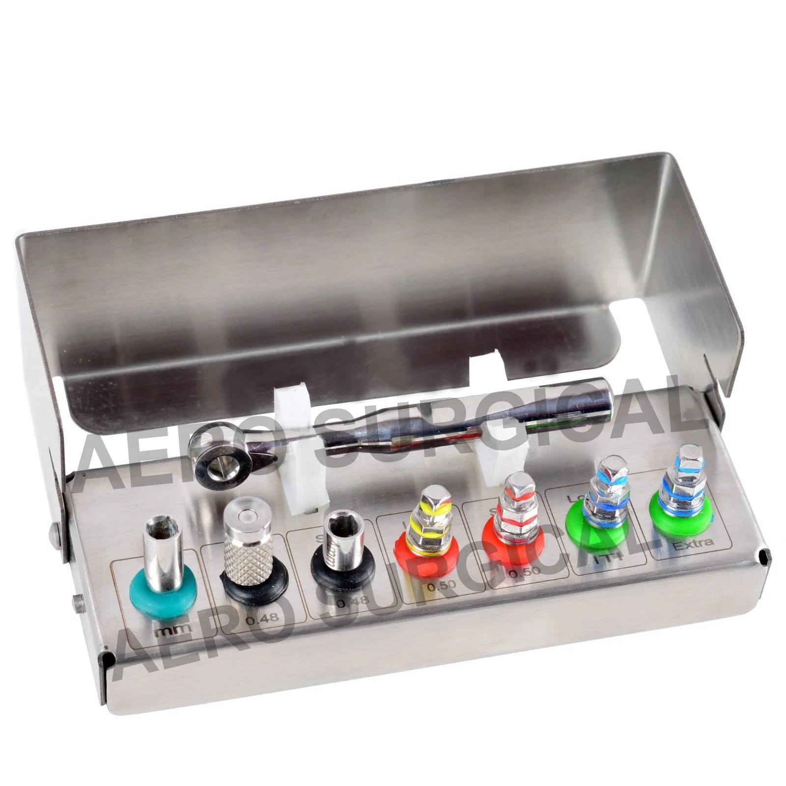 Набор мини-драйверов для зубного импланта, универсальный гаечный ключ, шестигранные винты 8