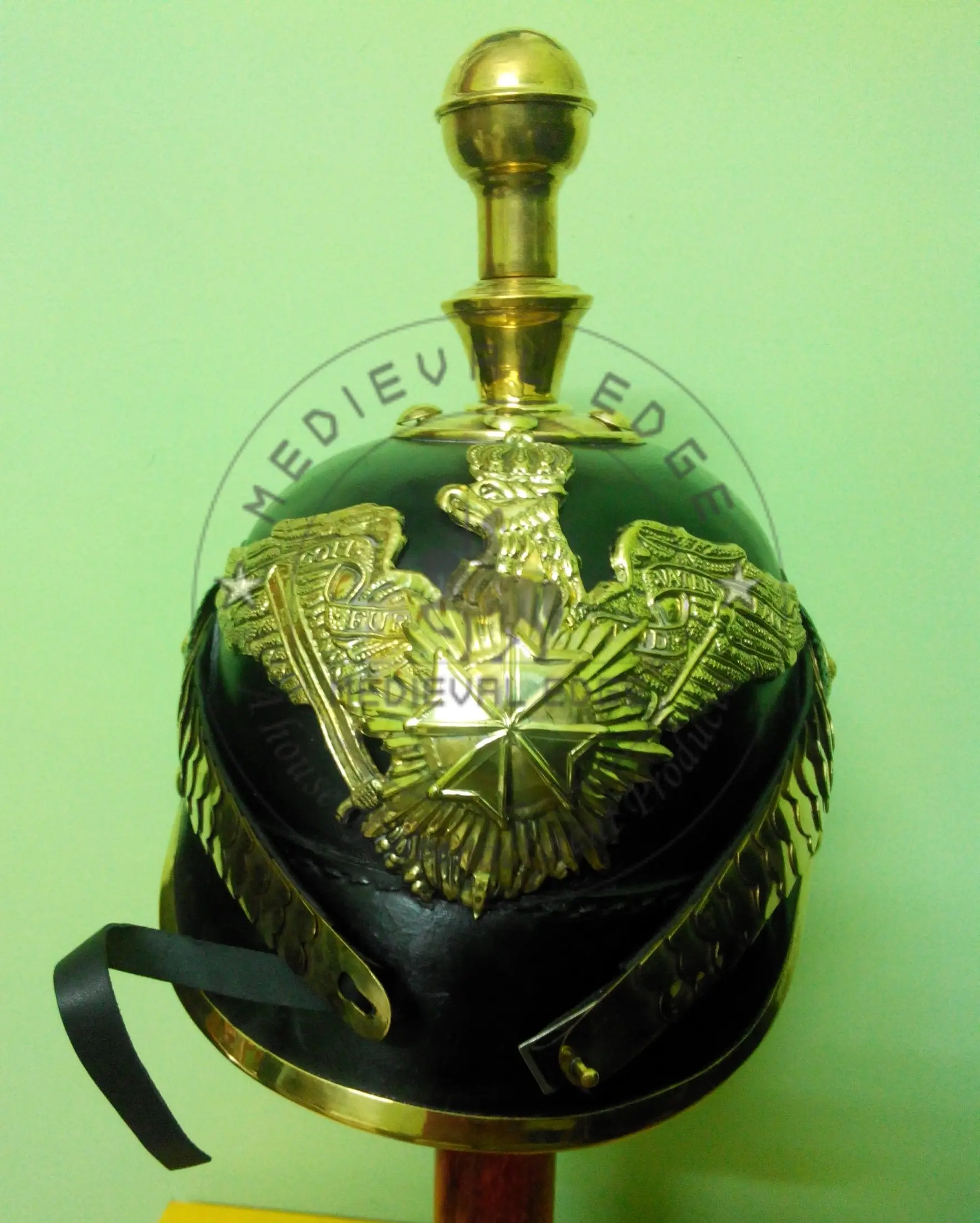 Leather Pickelhaube Prussian Helmet