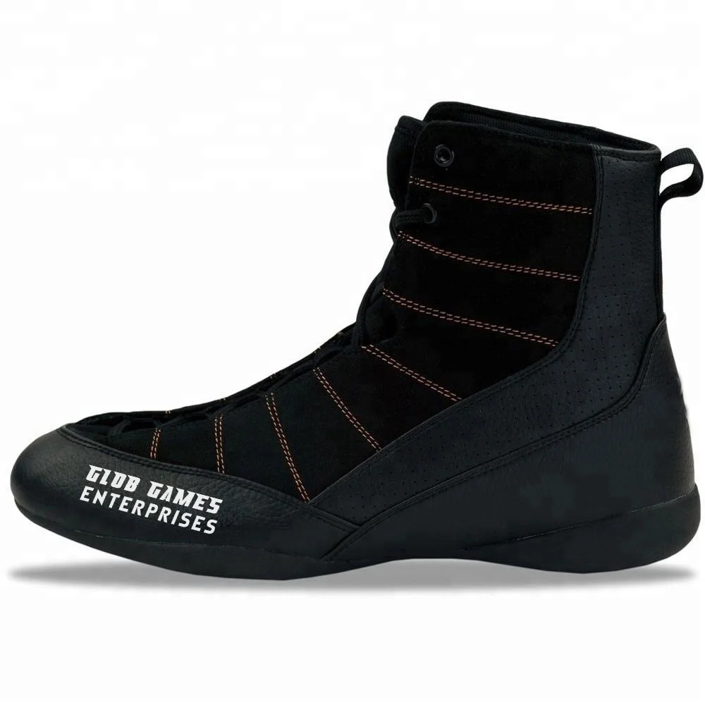 Custom manufacturers boxing shoes with original leather shop online