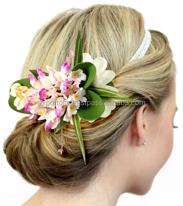 Hawaiian Rhynchocentrum аксессуары для волос с цветами зажимы галстука стильные булавки