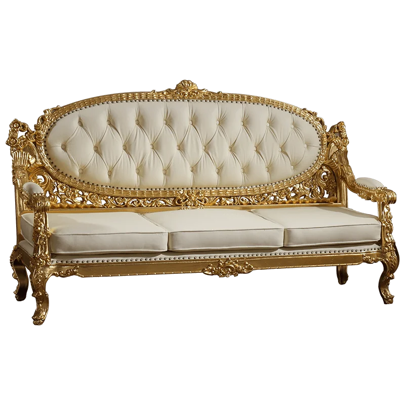 Luxury Elegant Living Room Furniture Black Sectional Sofa Set